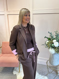 Load image into Gallery viewer, Blazer And Trouser Set _ Brown

