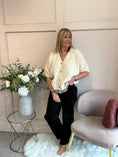 Load image into Gallery viewer, Lace Trim Cardigan - Soft Beige
