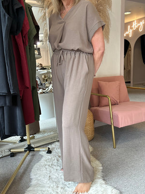 Wide Leg Pant - Mocha