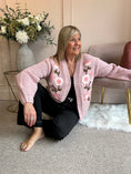 Load image into Gallery viewer, Pretty Flowers Cardigan - Dusky Pink
