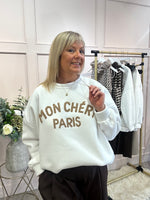 Mon Cheri Paris Sweatshirt  - White