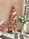 Load image into Gallery viewer, Floral Tribal Sun Dress - Mix/White - Wardrobe By Simone

