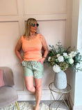 Load image into Gallery viewer, Scalloped Edged Vest Top - Coral - Wardrobe By Simone
