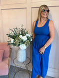 Load image into Gallery viewer, Rib Vest Top & Skirt Dress - Electric Blue
