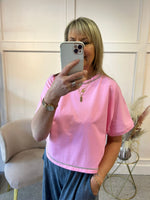 Edge Of Sparkle T Shirt - Pink