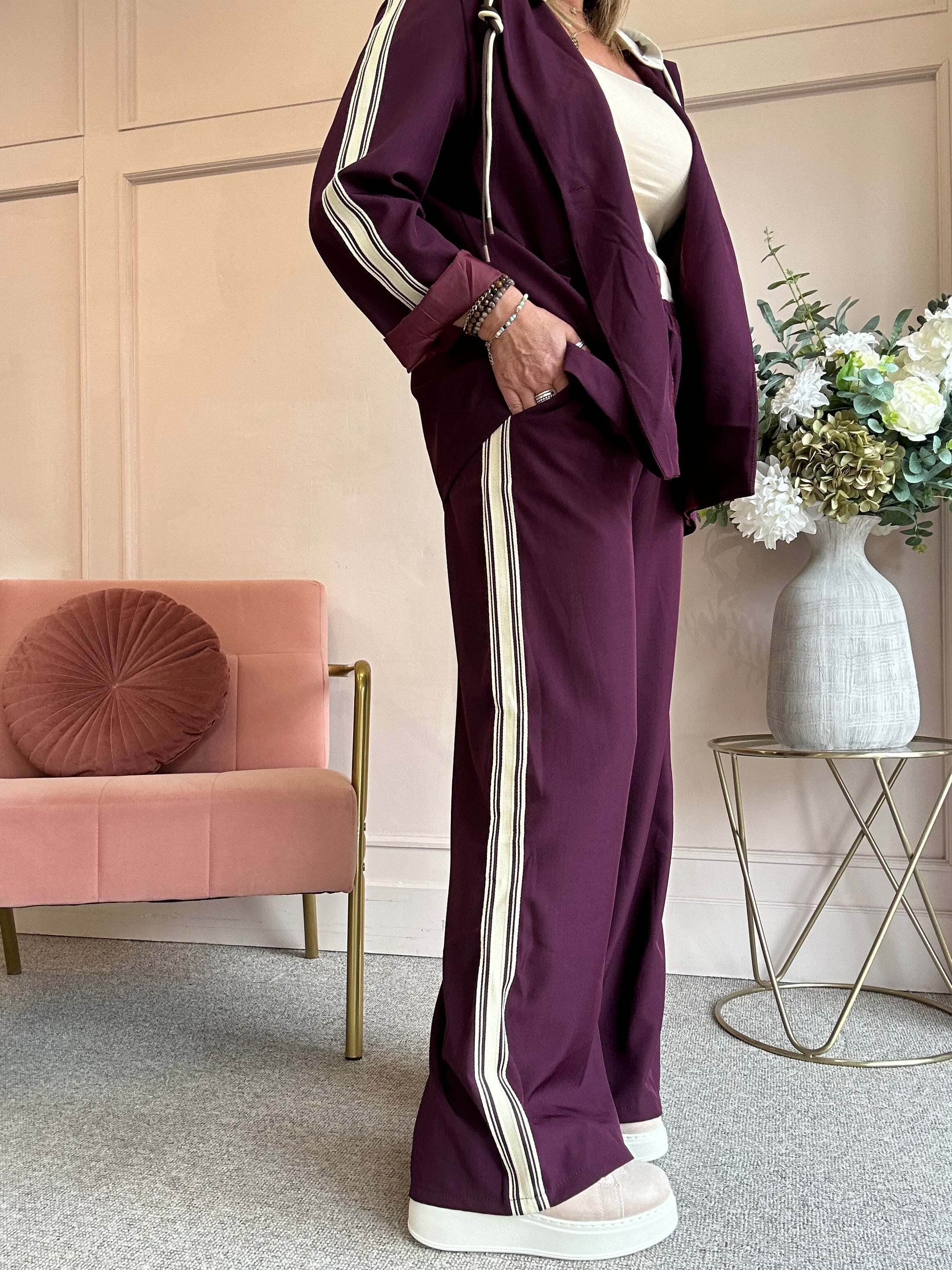 Trouser - Burgundy