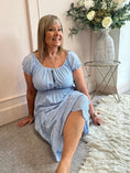 Load image into Gallery viewer, Vibes Of Summer Midi Dress - Soft Blue - Wardrobe By Simone
