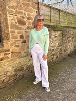 Crossover Layered Longer Jumper - Mint