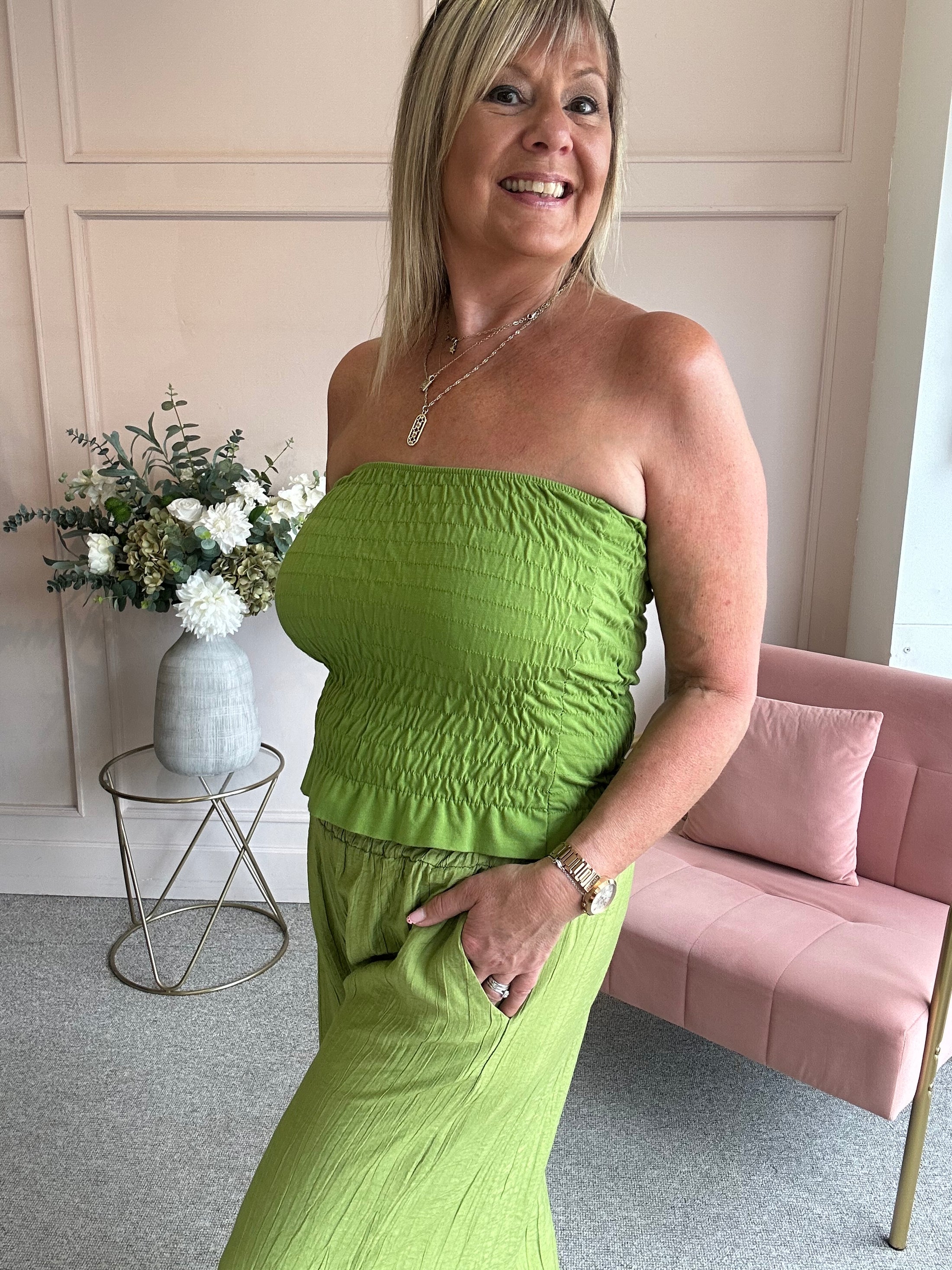 Bandeau Top  - Lime Green