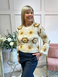 Load image into Gallery viewer, Crochet Jumper - Cream/Tan - Wardrobe By Simone

