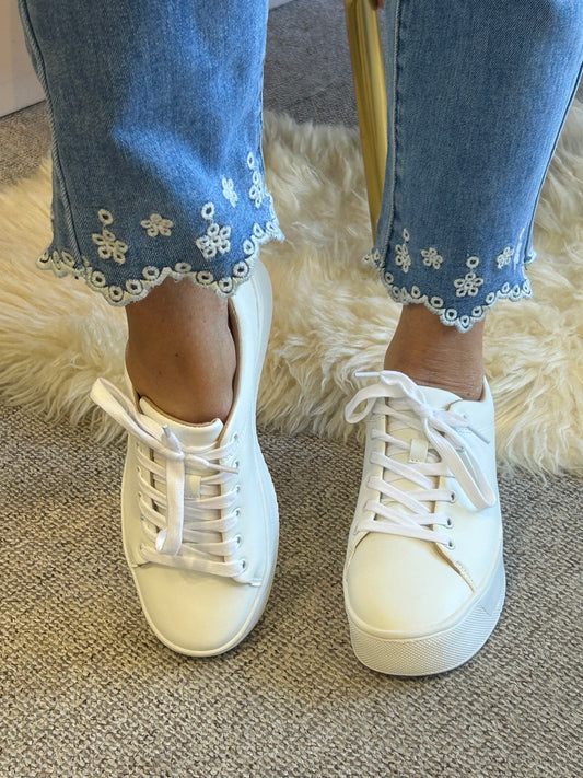 Como Deep Sole Trainer - White