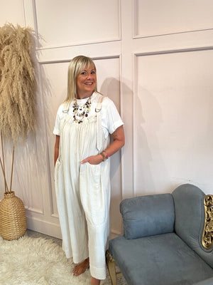 Fun dungarees - Beige