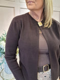 Load image into Gallery viewer, Eye Detail Cardigan - Brown
