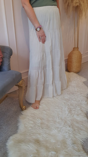 Gypsy Maxi skirt - Soft Beige