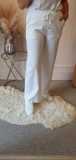 Magic Wide Pant - White - Wardrobe By Simone