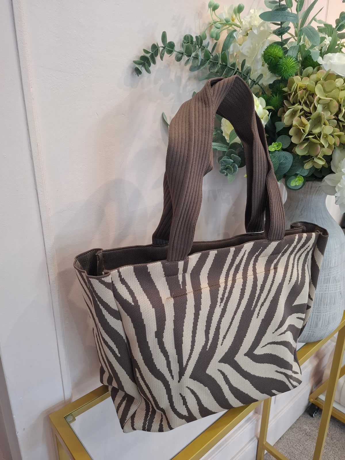 Zebra Shopper Bag  - Browns