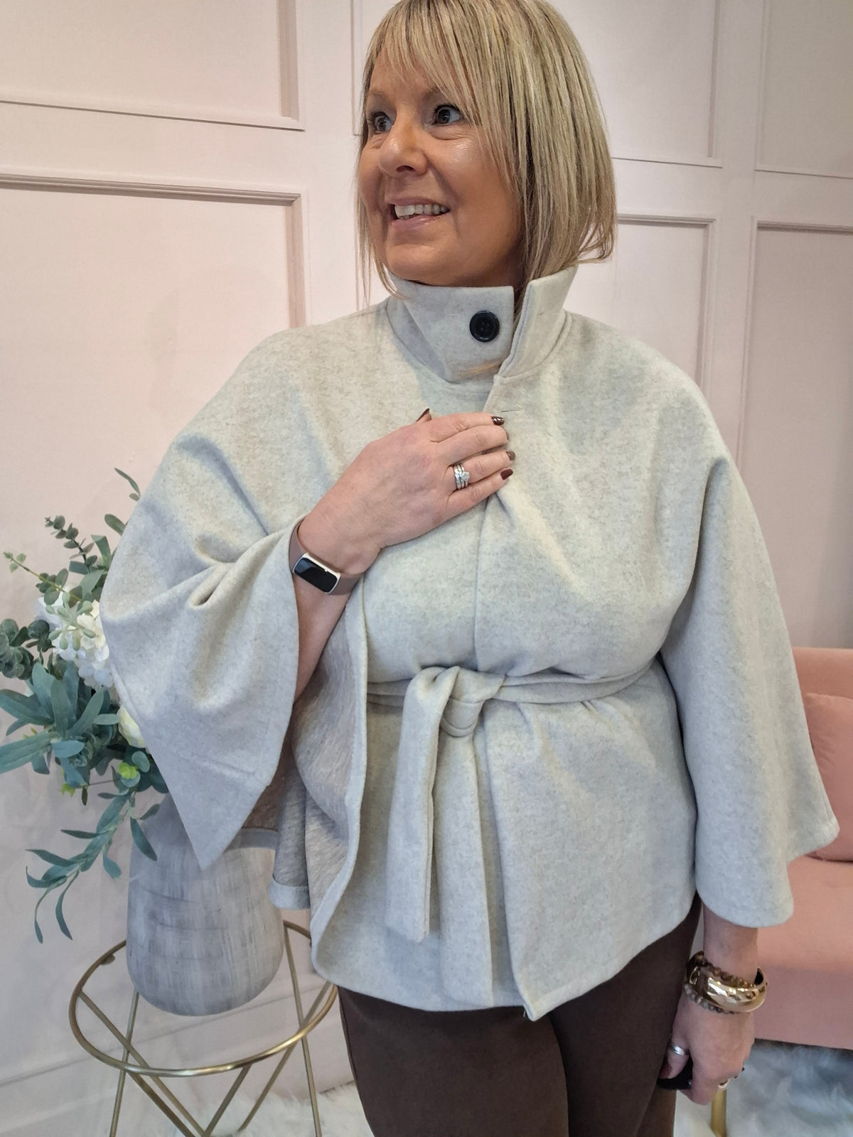 Cape  Jacket - Oatmeal