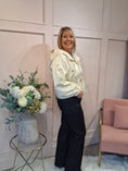 Load image into Gallery viewer, Short Hooded Jacket - Cream
