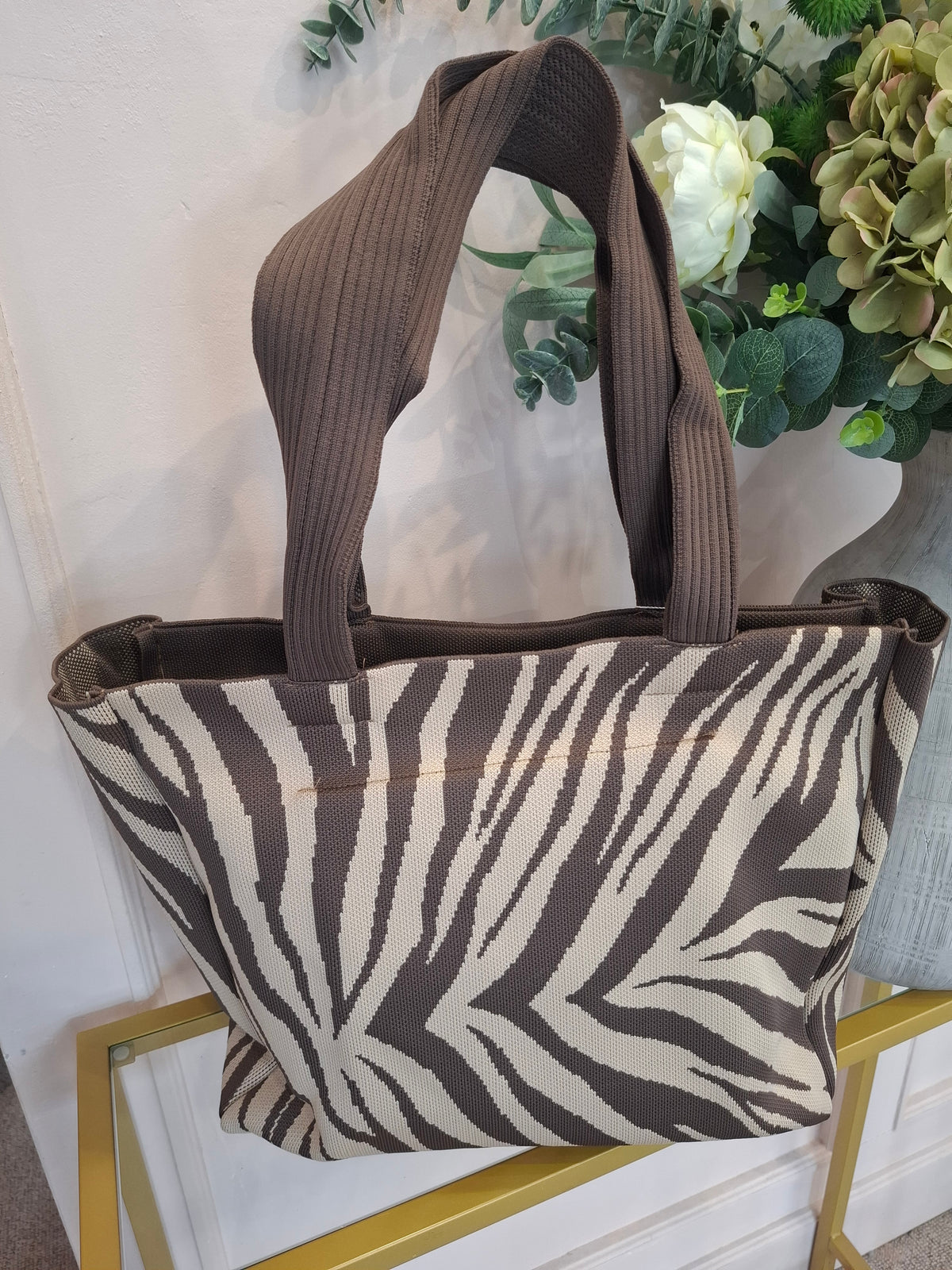 Zebra Shopper Bag  - Browns