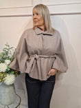 Load image into Gallery viewer, Cape  Jacket - Taupe
