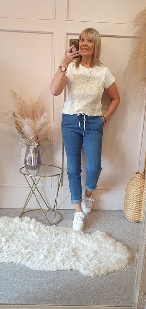 Mom Fit Jeans - Blue