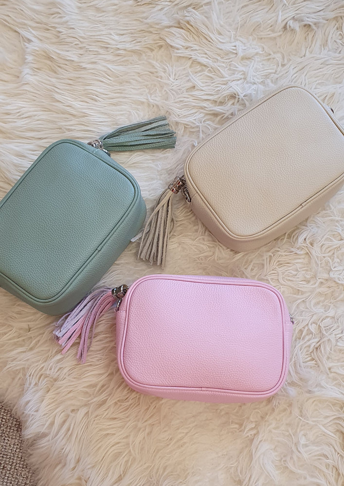 Crossover Camera Bag - Soft Green - Wardrobe By Simone