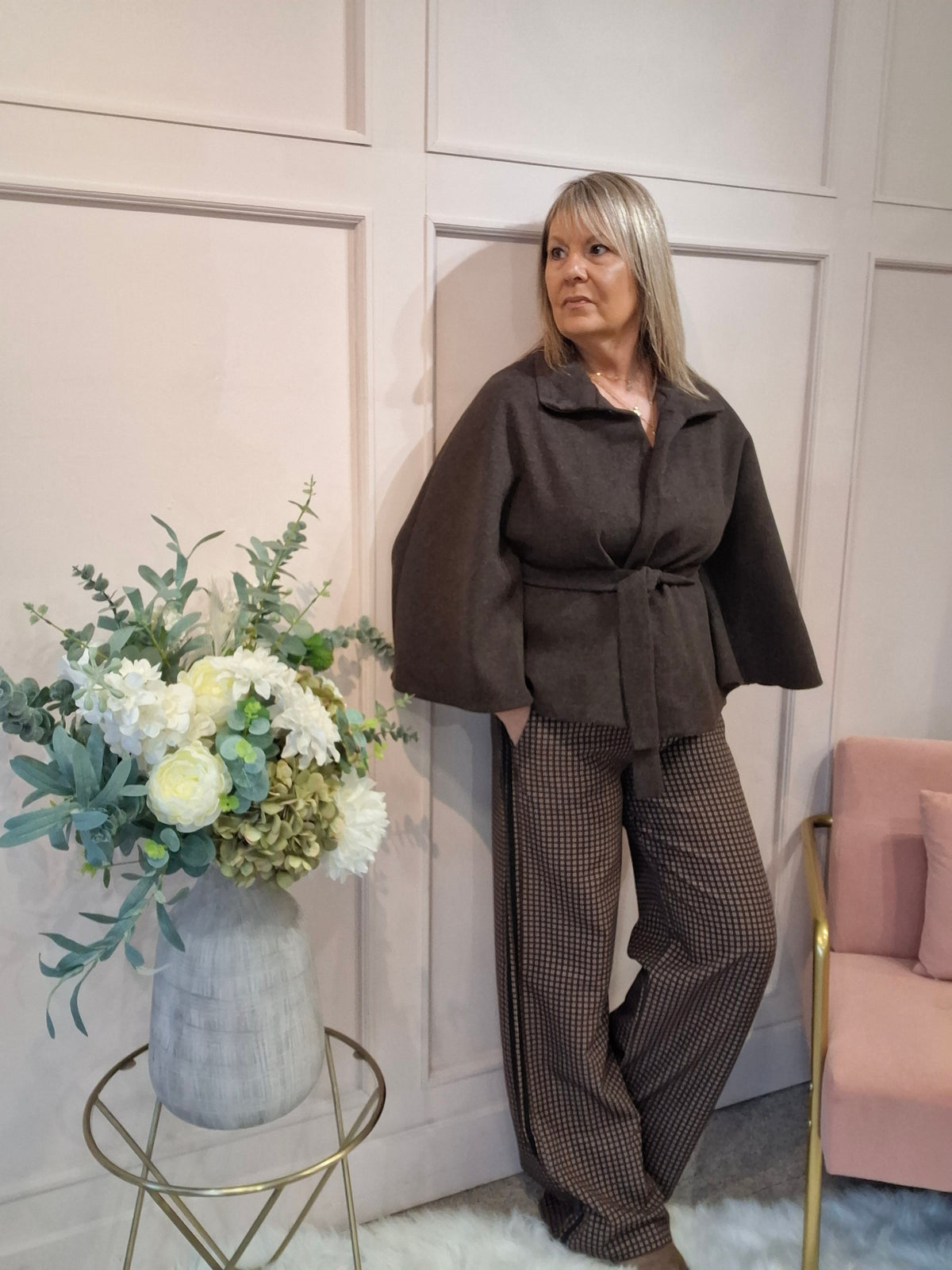 Cape  Jacket - Brown
