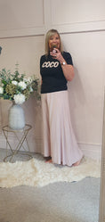 Load image into Gallery viewer, Coco Sparkle & Pearl T Shirt  - Black - Wardrobe By Simone

