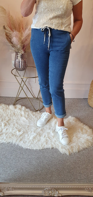 Mom Fit Jeans - Blue
