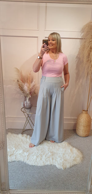 Sparkle Heart Slimfit T Shirt - Pink - Wardrobe By Simone
