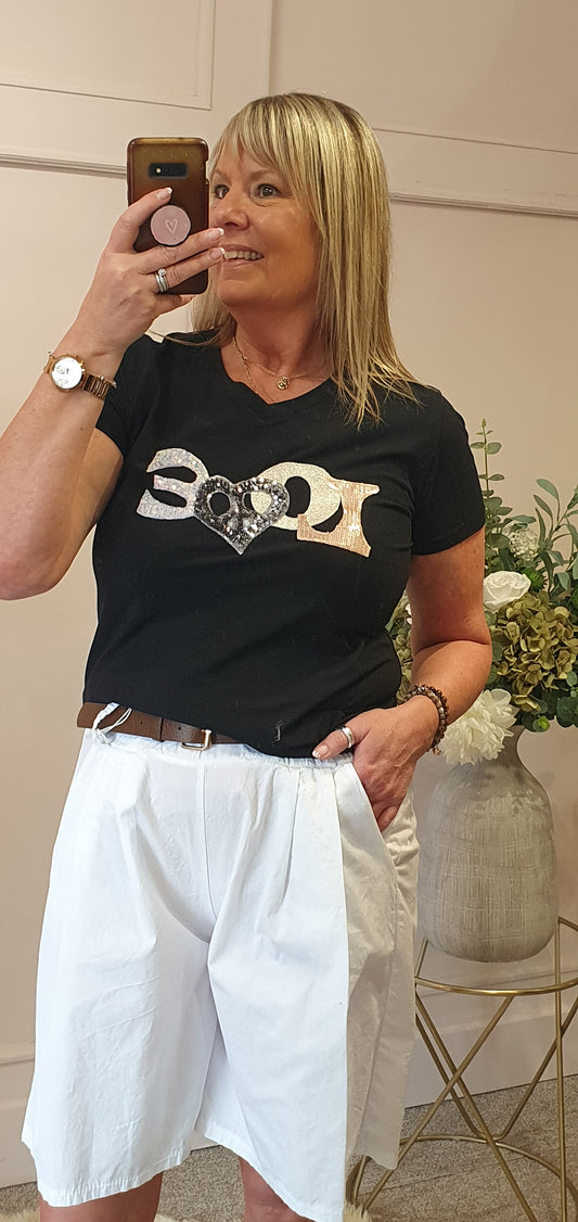 Belted Shorts - White - Wardrobe By Simone