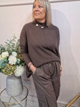 Load image into Gallery viewer, Bead Detail Jumper - Dark Brown
