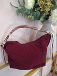 Load image into Gallery viewer, Corduroy Shoulder Bag  - Damson

