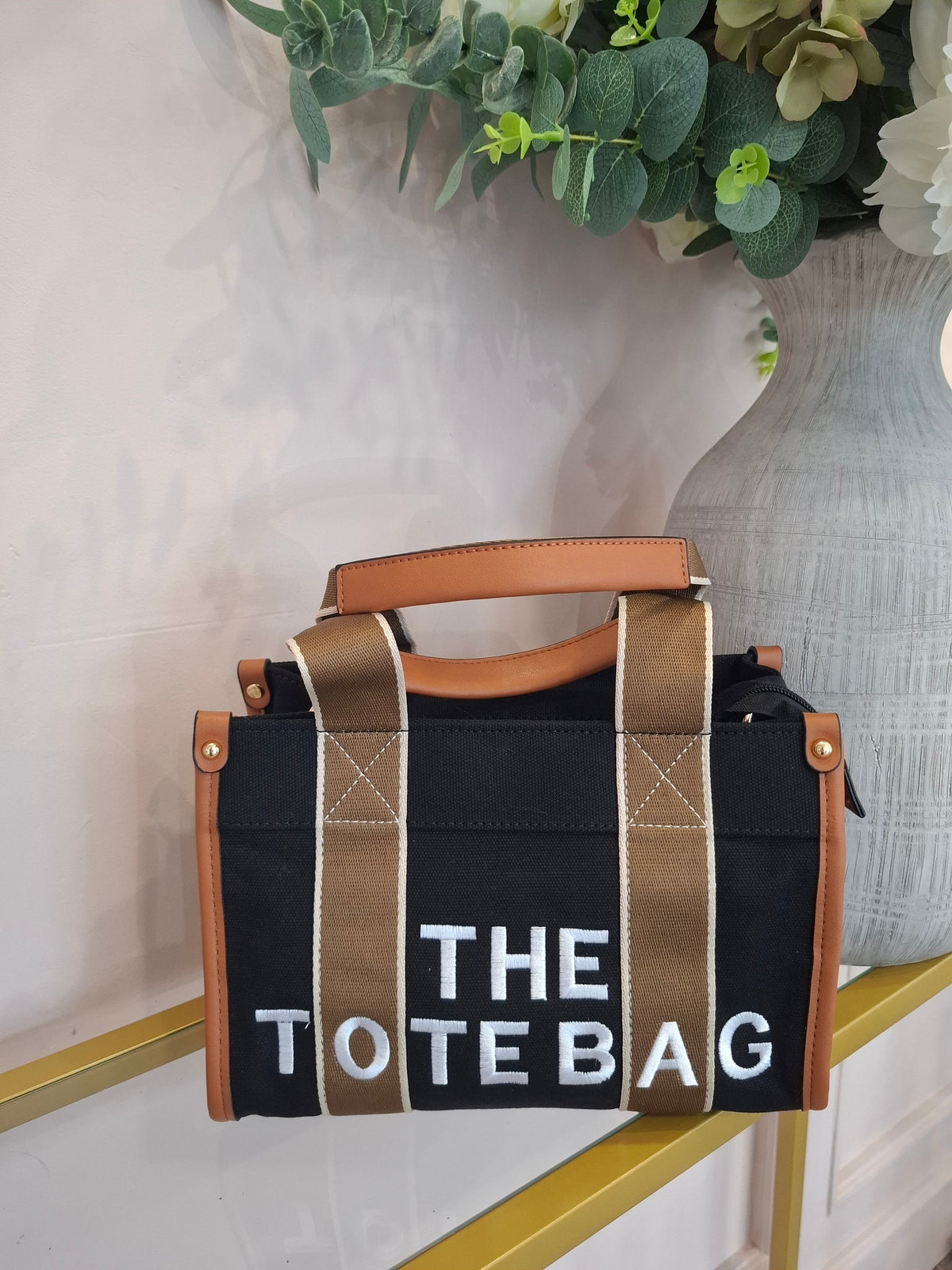 The TB Small Bag - Black/Tan