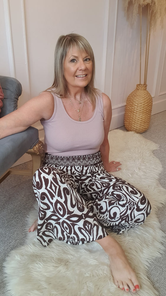 Just A Ribbed Vest Top - Dusky Pink