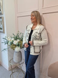 Load image into Gallery viewer, Fringe Detailing Cardi/Jacket - Cream
