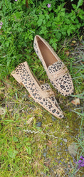 Load image into Gallery viewer, Leopard Print Loafer - Cream/Brown - Wardrobe By Simone
