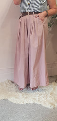 Load image into Gallery viewer, Belted Palazzo Wide Pant - Dusky Pink - Wardrobe By Simone
