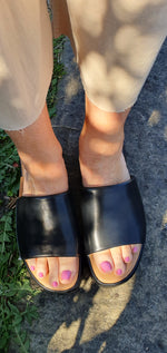 Maya Mule Slider - Black