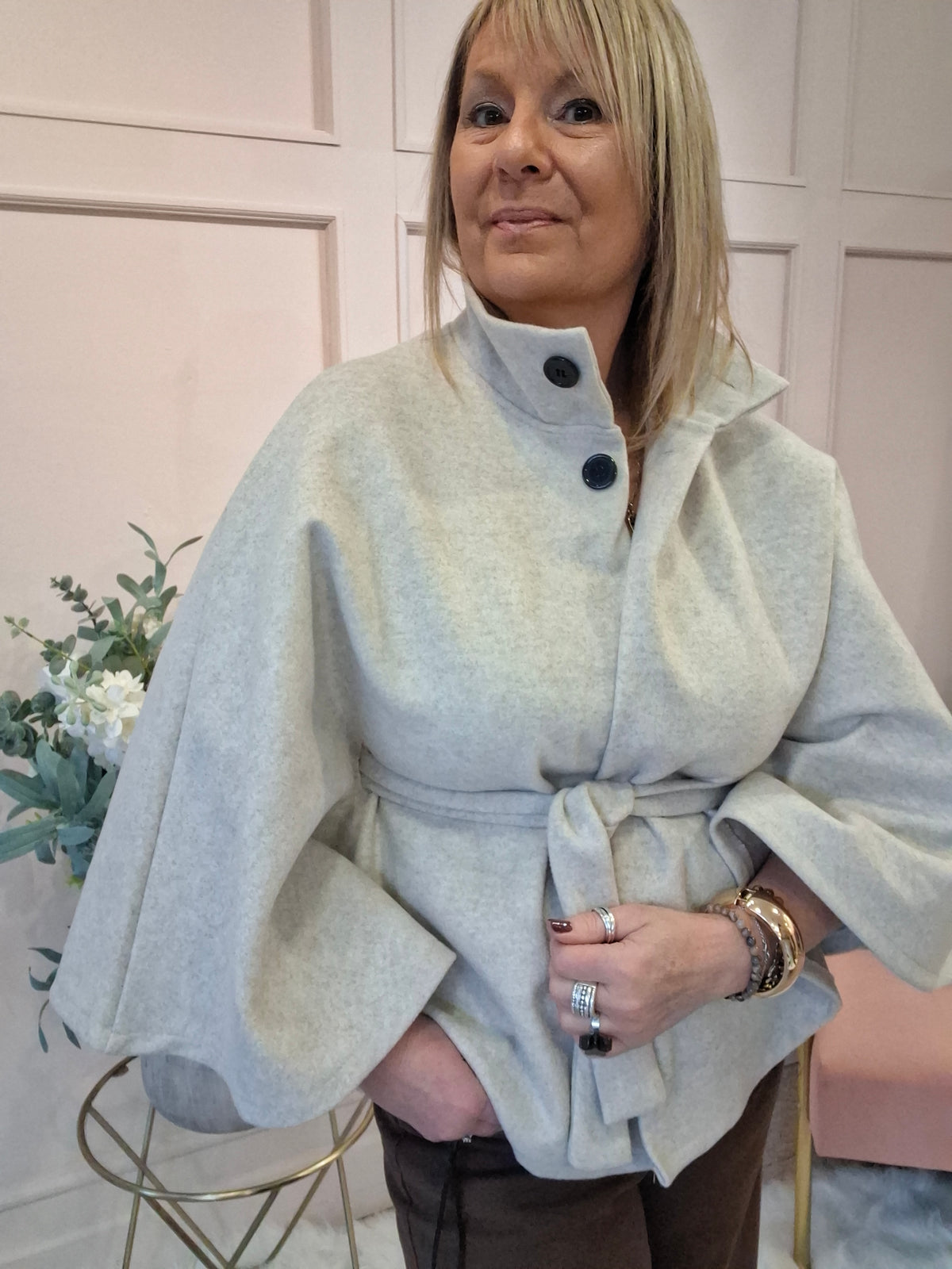 Cape  Jacket - Oatmeal